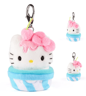 Spin Master Hello Kitty and Friends Surprise 4" Fast Food Plush Keychain Kawaii Gifts 681147040724