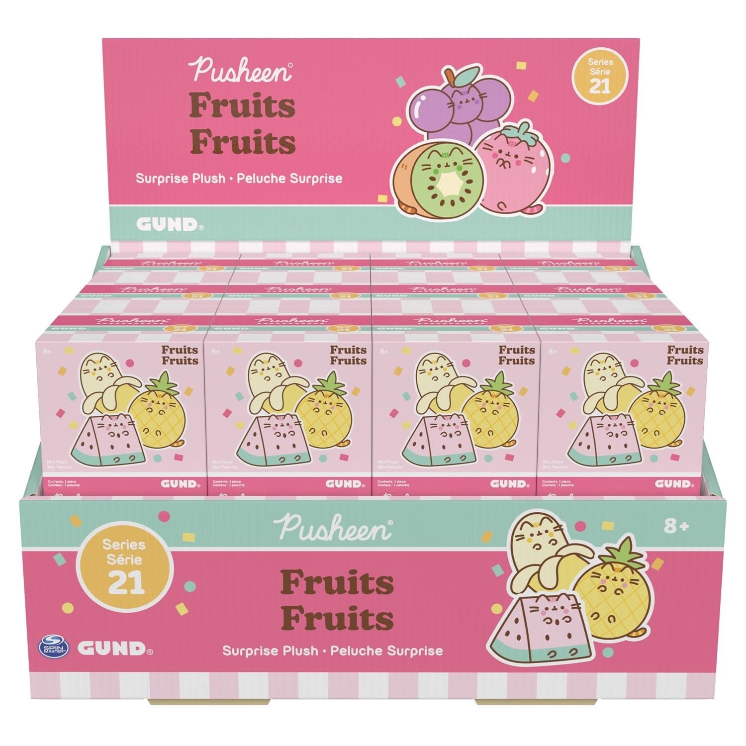 Spin Master Pusheen Fruits Fruits Surprise Plush Keychain Series #21 Kawaii Gifts