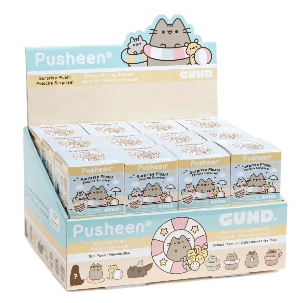 Spin Master Pusheen Surprise Plush Keychain Series #10: Lazy Summer Kawaii Gifts 778988475102