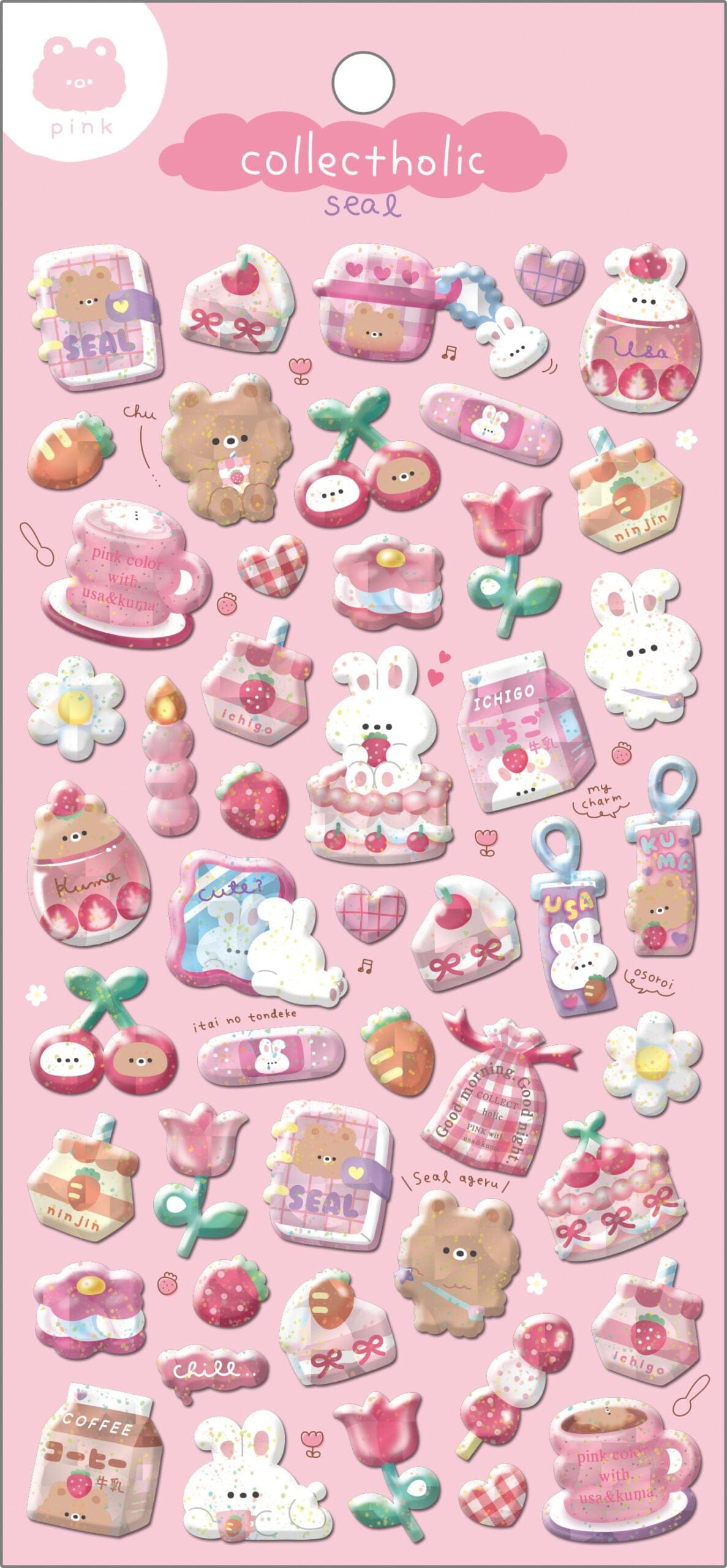 Spoon Inc Collect Hollic Stickers Pink Kawaii Gifts
