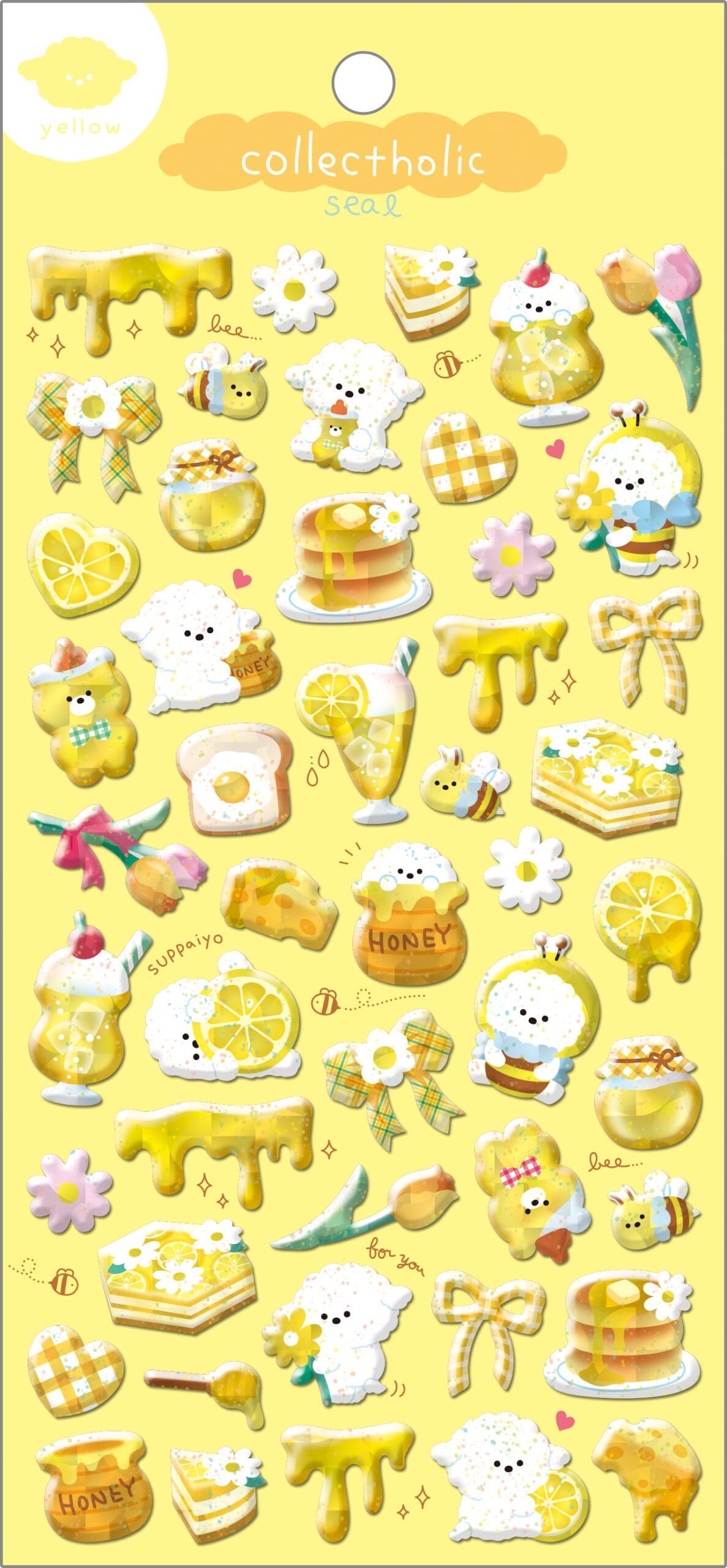 Spoon Inc Collect Hollic Stickers Yellow Kawaii Gifts
