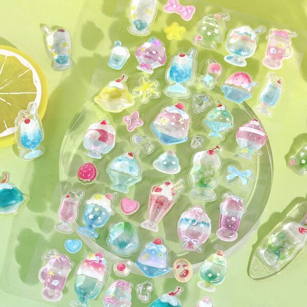 Spoon Inc BGM 3D Stickers Cafe a La Mode Sweet Kawaii Gifts