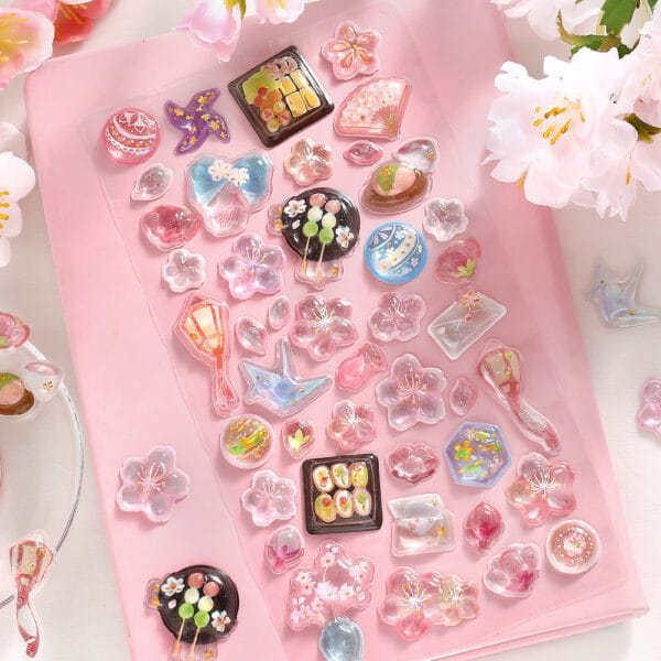 Spoon Inc BGM 3D Stickers Sakura Kawaii Gifts
