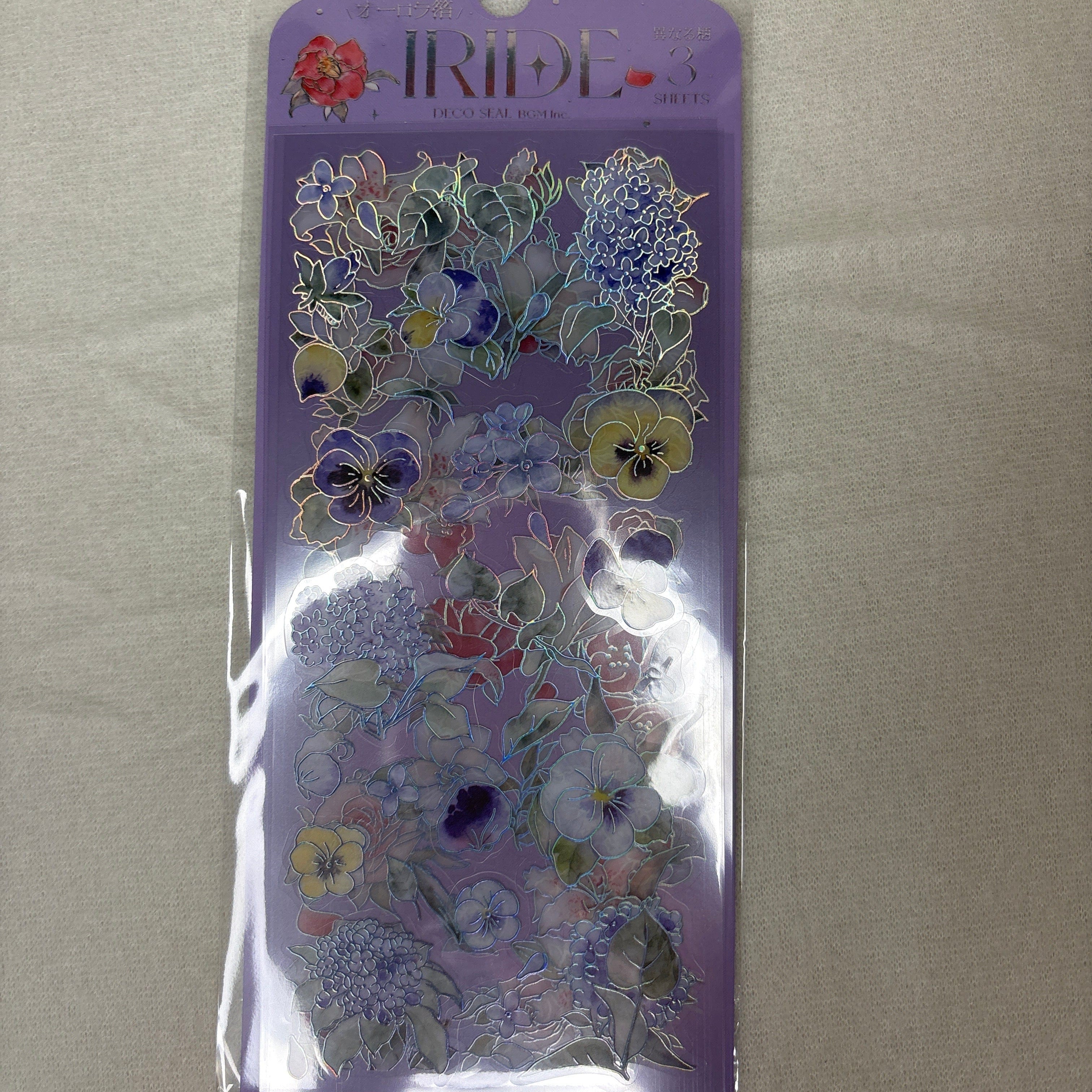 Spoon Inc BGM Iride Flower Stickers Kawaii Gifts 4589435524627