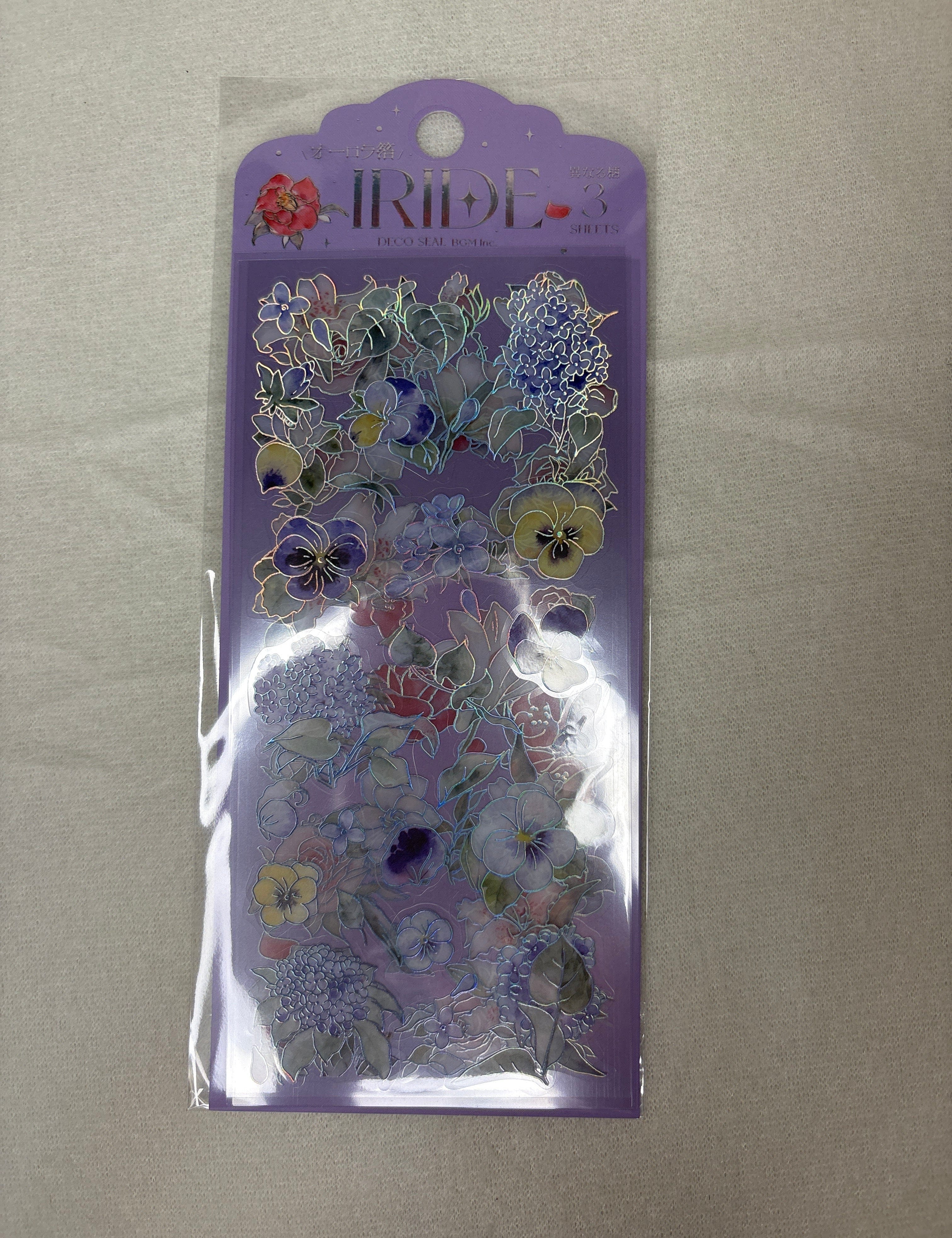 Spoon Inc BGM Iride Flower Stickers Kawaii Gifts 4589435524627