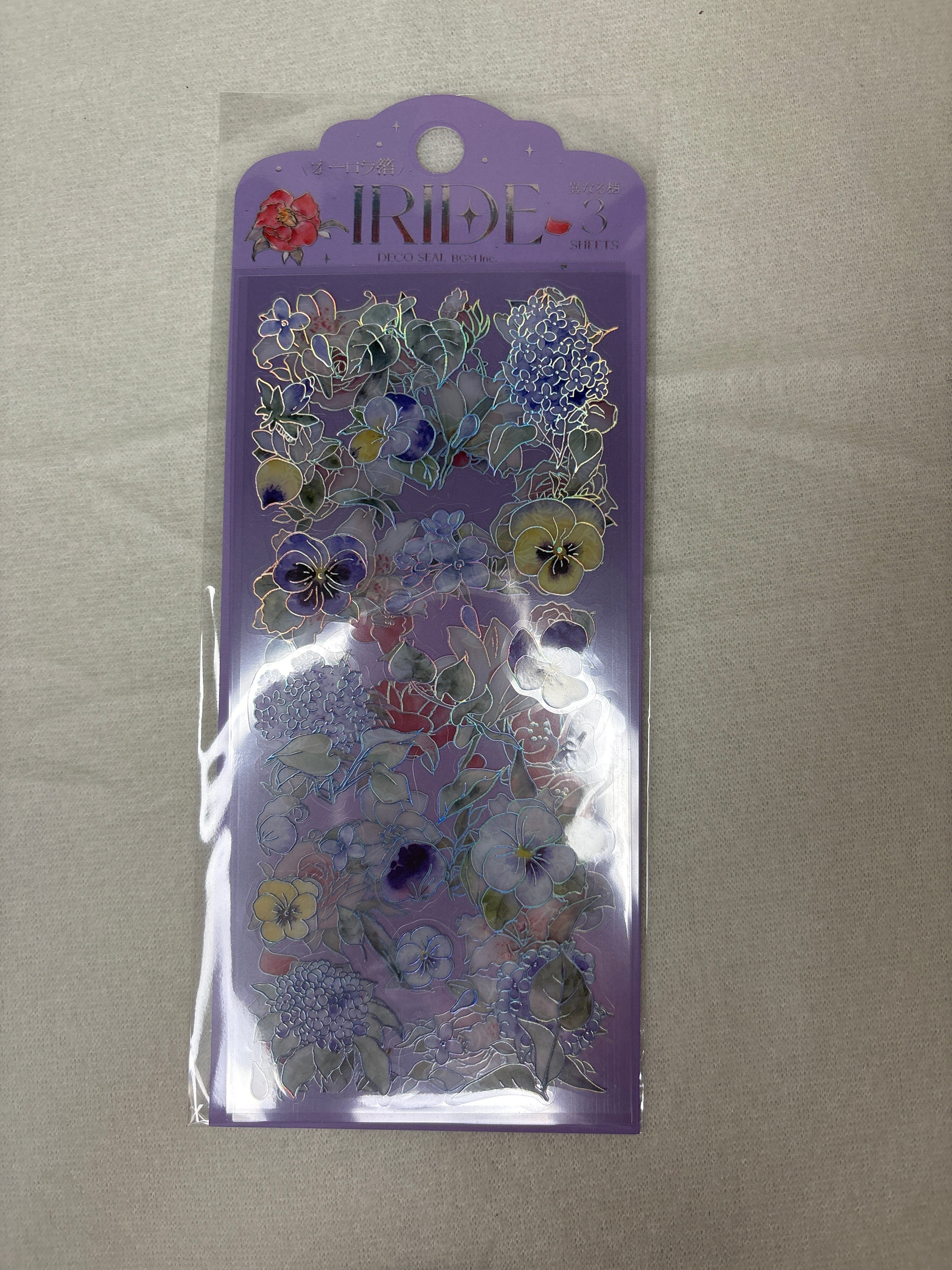 Spoon Inc BGM Iride Flower Stickers Kawaii Gifts 4589435524627