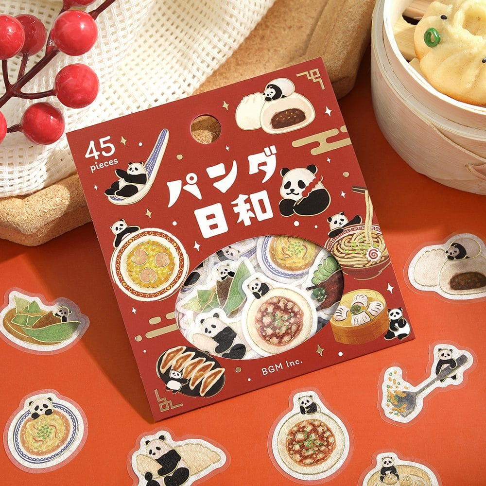 Spoon Inc BGM Washi Flake Stickers Panda Cooking Kawaii Gifts