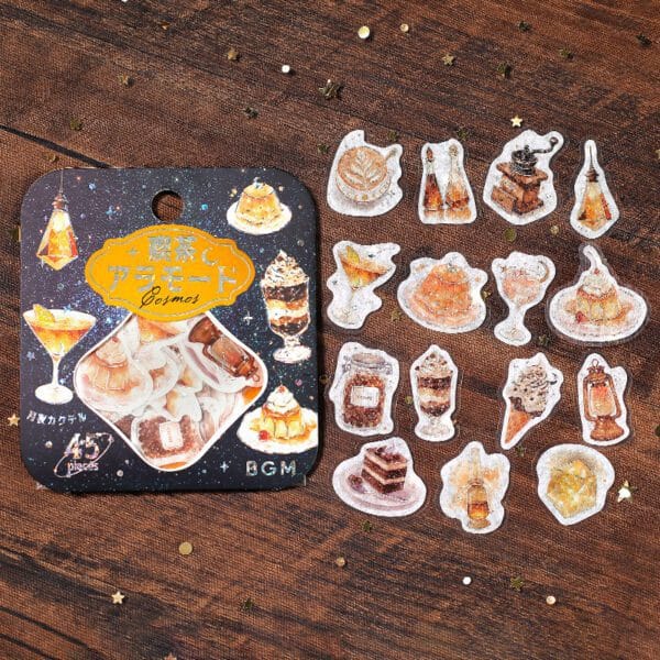 Spoon Inc Cafe a La Mode Sora Flake Stickers Sunset Star Kawaii Gifts