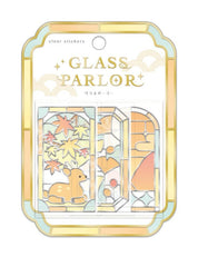 Spoon Inc Glass Parlor Stained Glass Style Stickers Momiji Kawaii Gifts