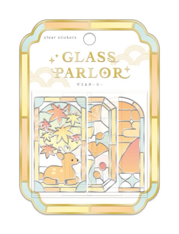Spoon Inc Glass Parlor Stained Glass Style Stickers Momiji Kawaii Gifts