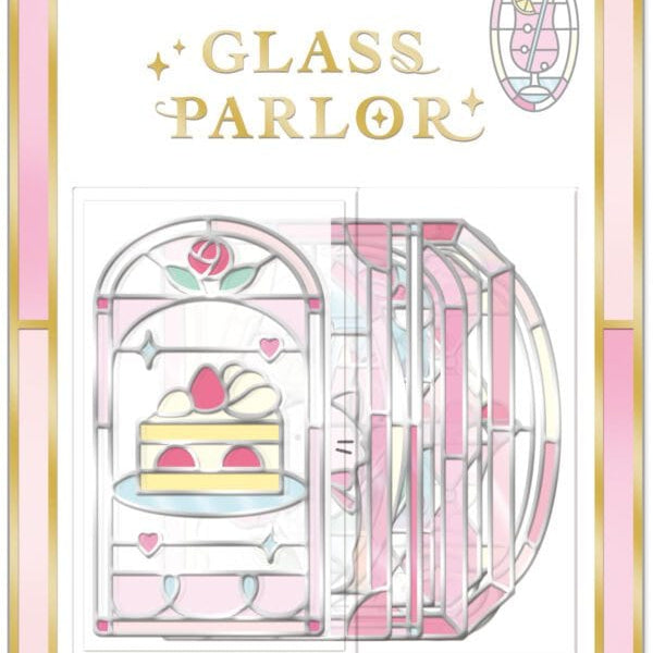 Spoon Inc Glass Parlor Stained Glass Style Stickers Pink Lemonade Kawaii Gifts