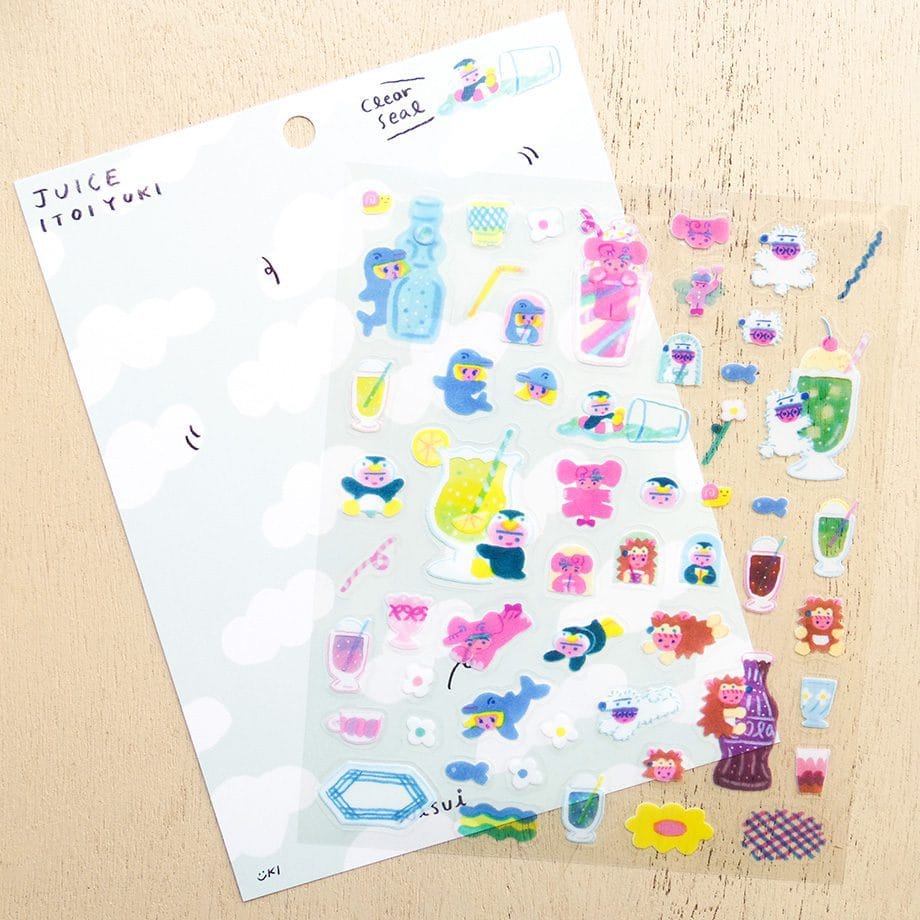 Spoon Inc Hyogensha Stickers Juice Kawaii Gifts
