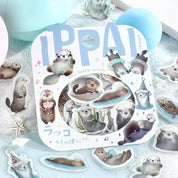 Spoon Inc IPPAI Flake Stickers Sea Otter Kawaii Gifts
