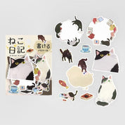 Spoon Inc Neko Nikki Stickers Black Kawaii Gifts