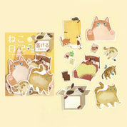 Spoon Inc Neko Nikki Stickers Yellow Kawaii Gifts