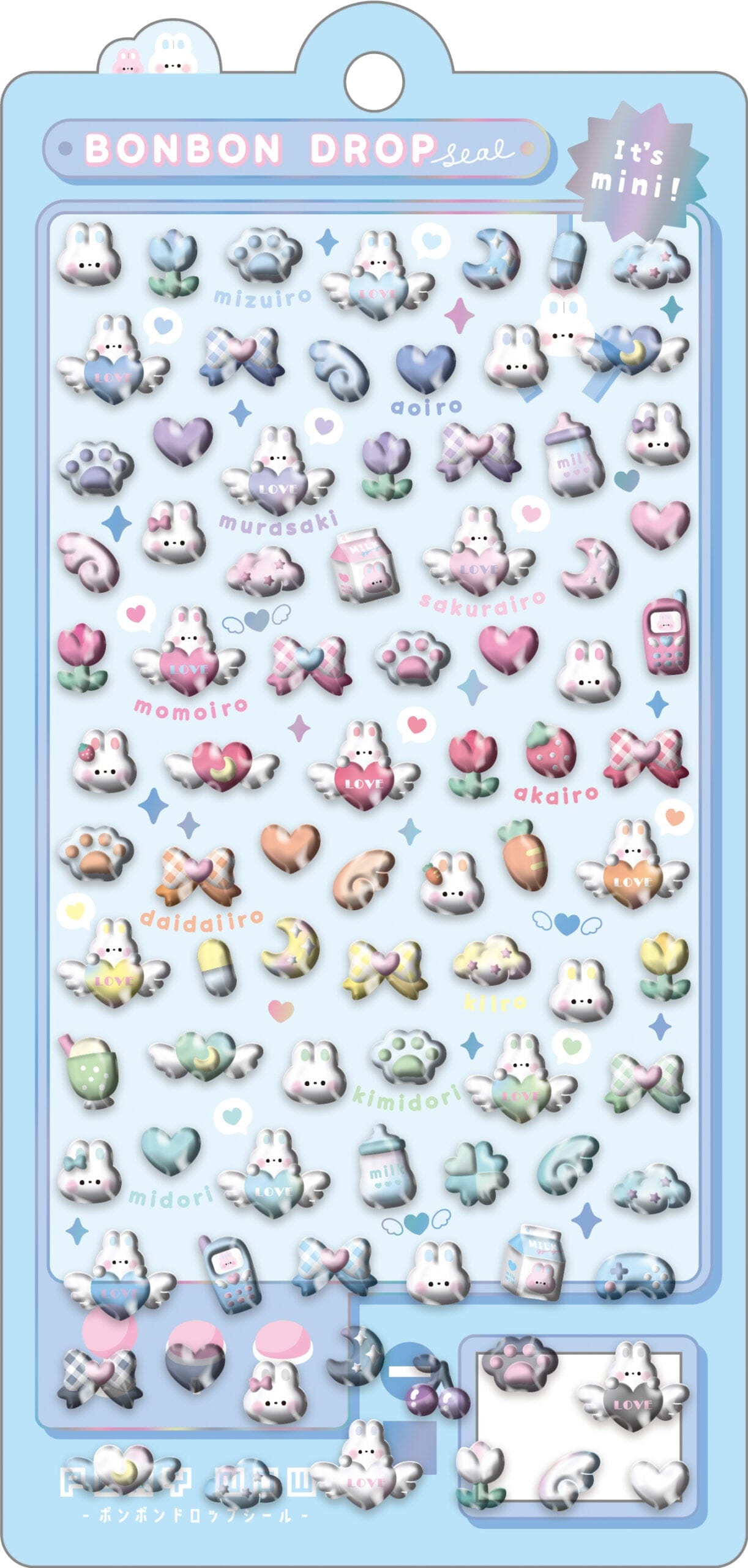 Spoon Inc Q-Lia Bon Bon Drop 3D Mini Stickers Na Kawaii Gifts