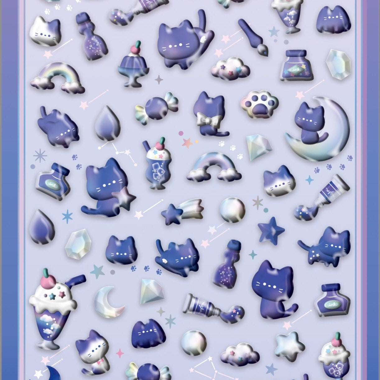 Spoon Inc Q-Lia Bon Bon Drop 3D Mini Stickers Yo Kawaii Gifts