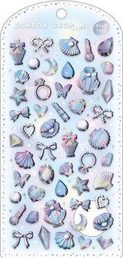 Spoon Inc Q-Lia Bon Bon Drop 3D Pearl Veil Stickers Kirameki Kawaii Gifts