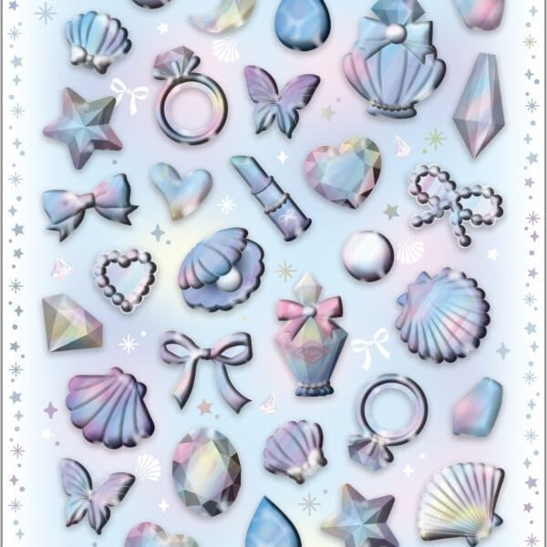 Spoon Inc Q-Lia Bon Bon Drop 3D Pearl Veil Stickers Kirameki Kawaii Gifts