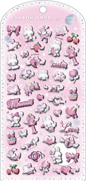 Spoon Inc Q-Lia Bon Bon Drop 3D Pearl Veil Stickers Pink Kawaii Gifts