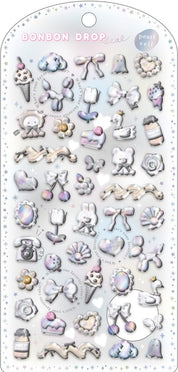 Spoon Inc Q-Lia Bon Bon Drop 3D Pearl Veil Stickers White Kawaii Gifts