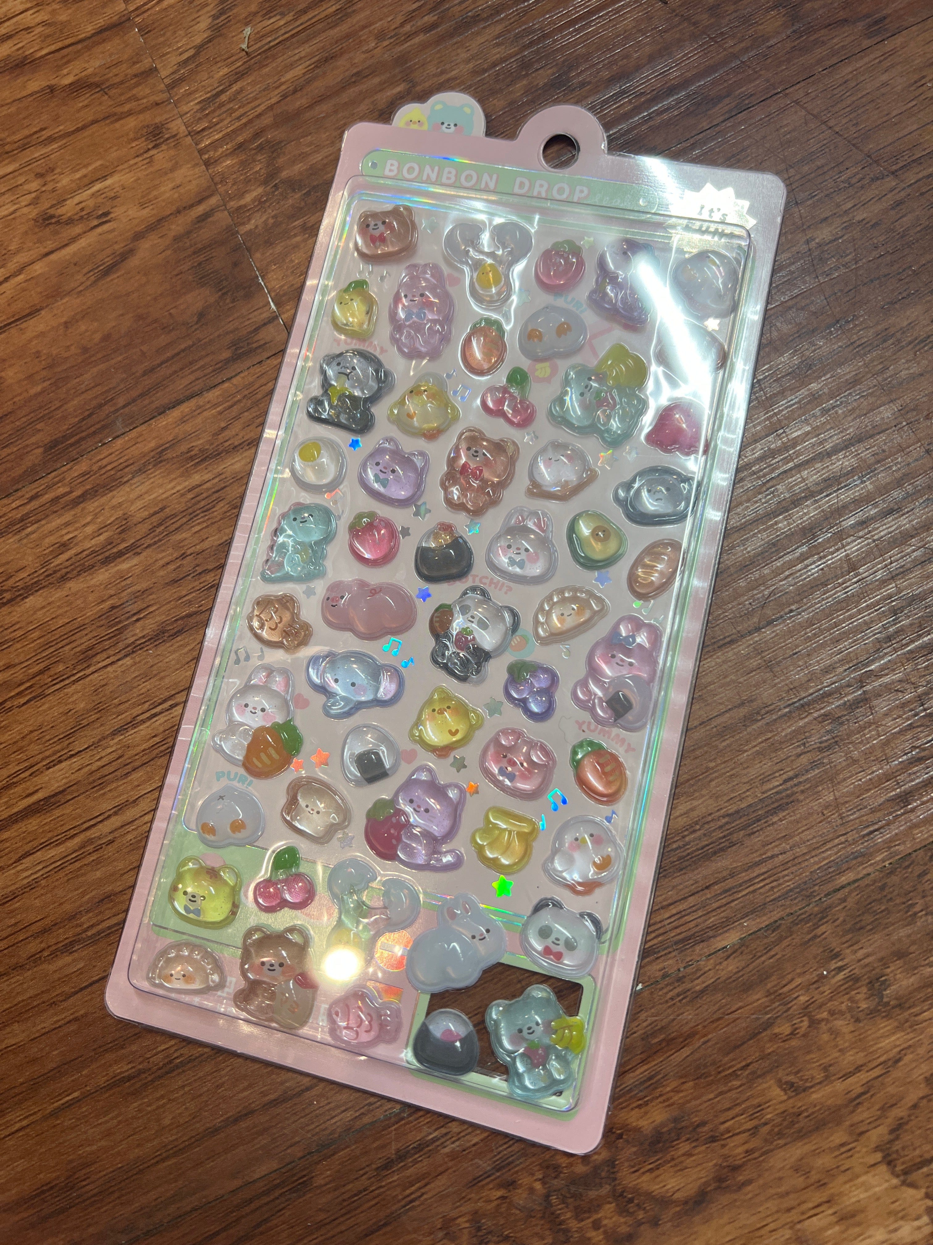 Spoon Inc Q-Lia Bon Bon Drop 3D Stickers Animal Friends Kawaii Gifts 4550391811847