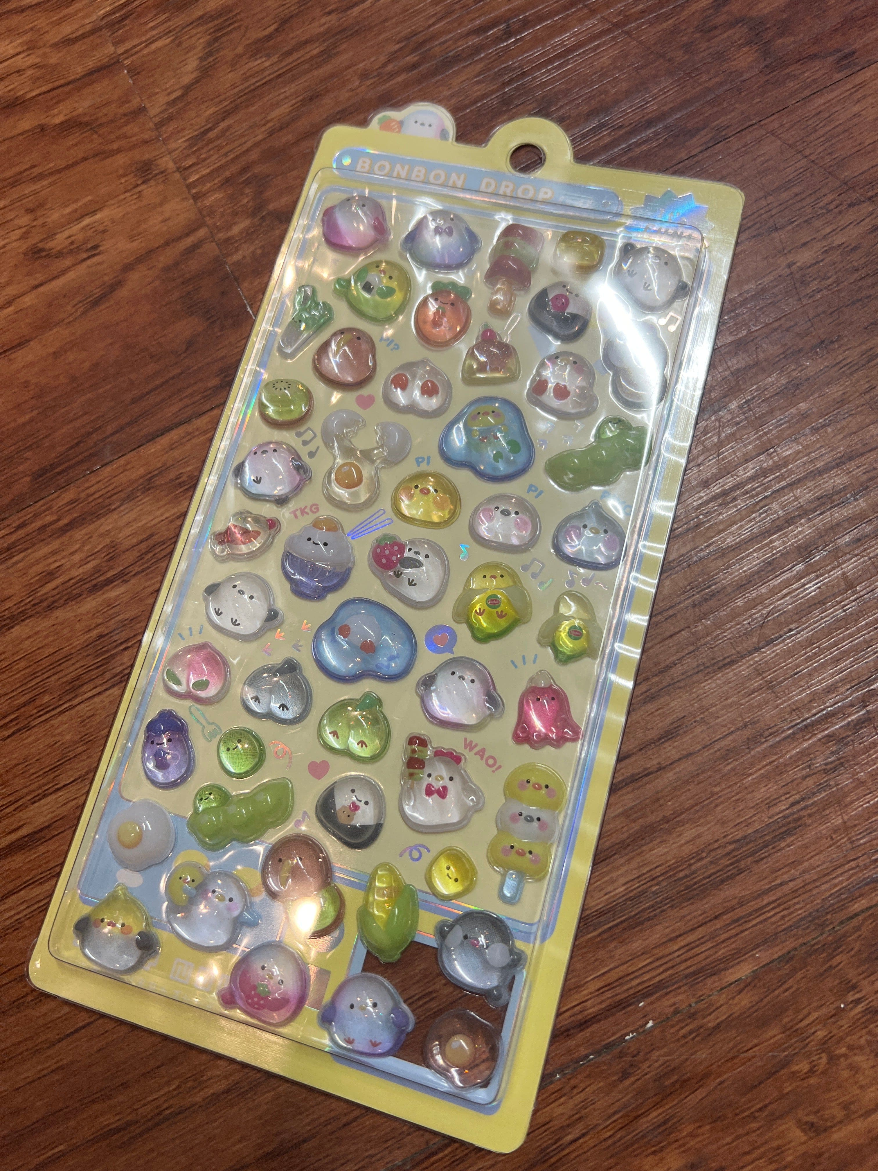 Spoon Inc Q-Lia Bon Bon Drop 3D Stickers Birdies Kawaii Gifts 4550391910557