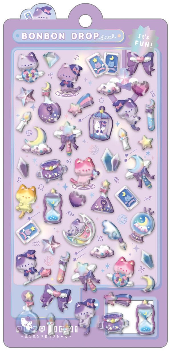 Spoon Inc Q-Lia Bon Bon Drop 3D Stickers Cat Kawaii Gifts