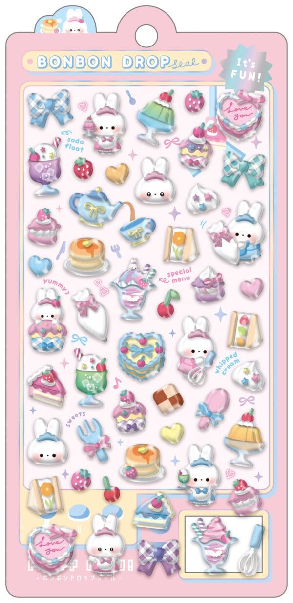 Spoon Inc Q-Lia Bon Bon Drop 3D Stickers Sweets Kawaii Gifts