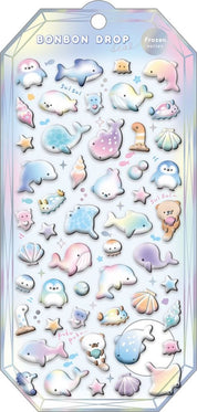 Spoon Inc Q-Lia Bon Bon Drop Frozen 3D Stickers Sea Animals Kawaii Gifts 4550391912506