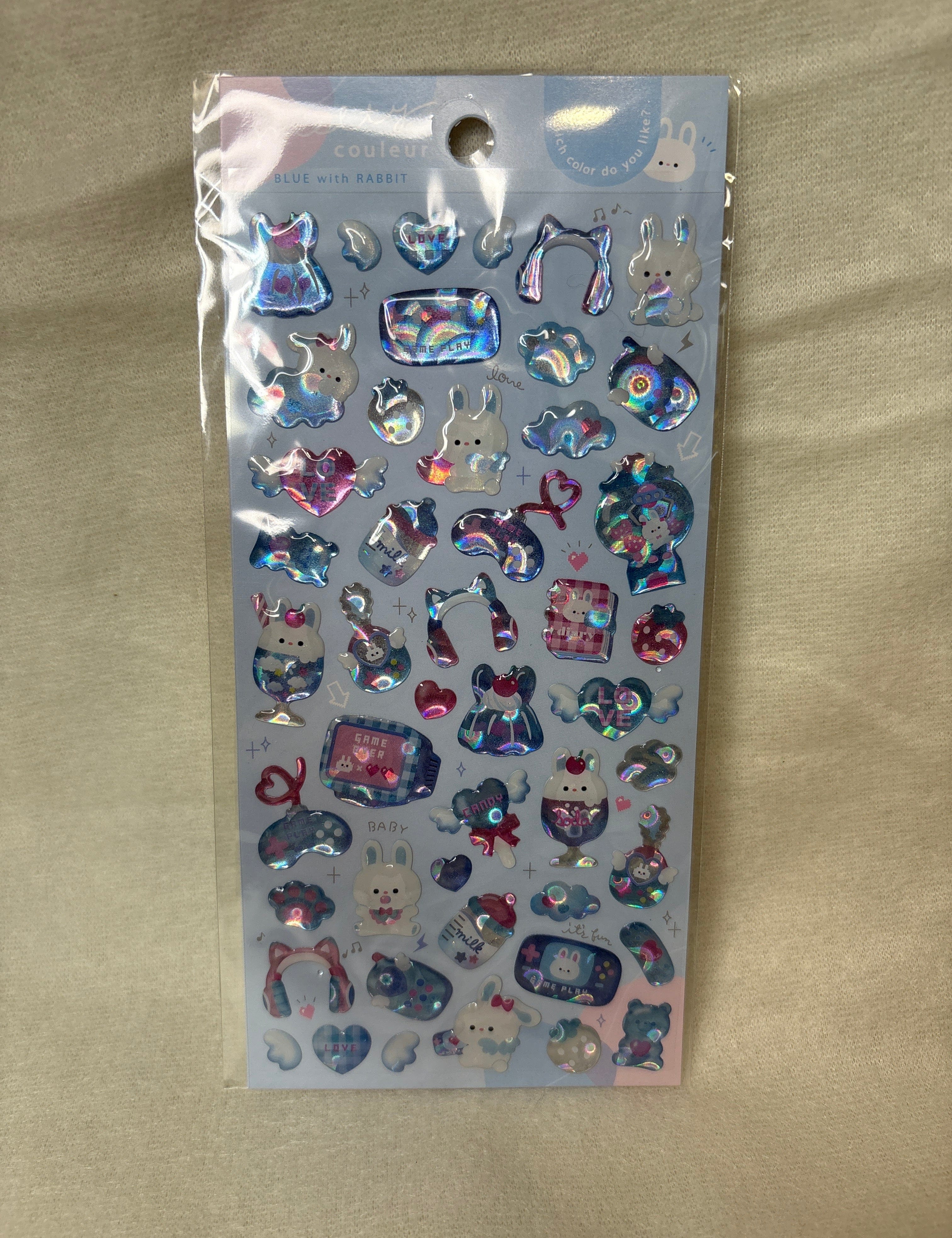 Spoon Inc Q-Lia Melty Couleur Blue Stickers Kawaii Gifts 4550391910595