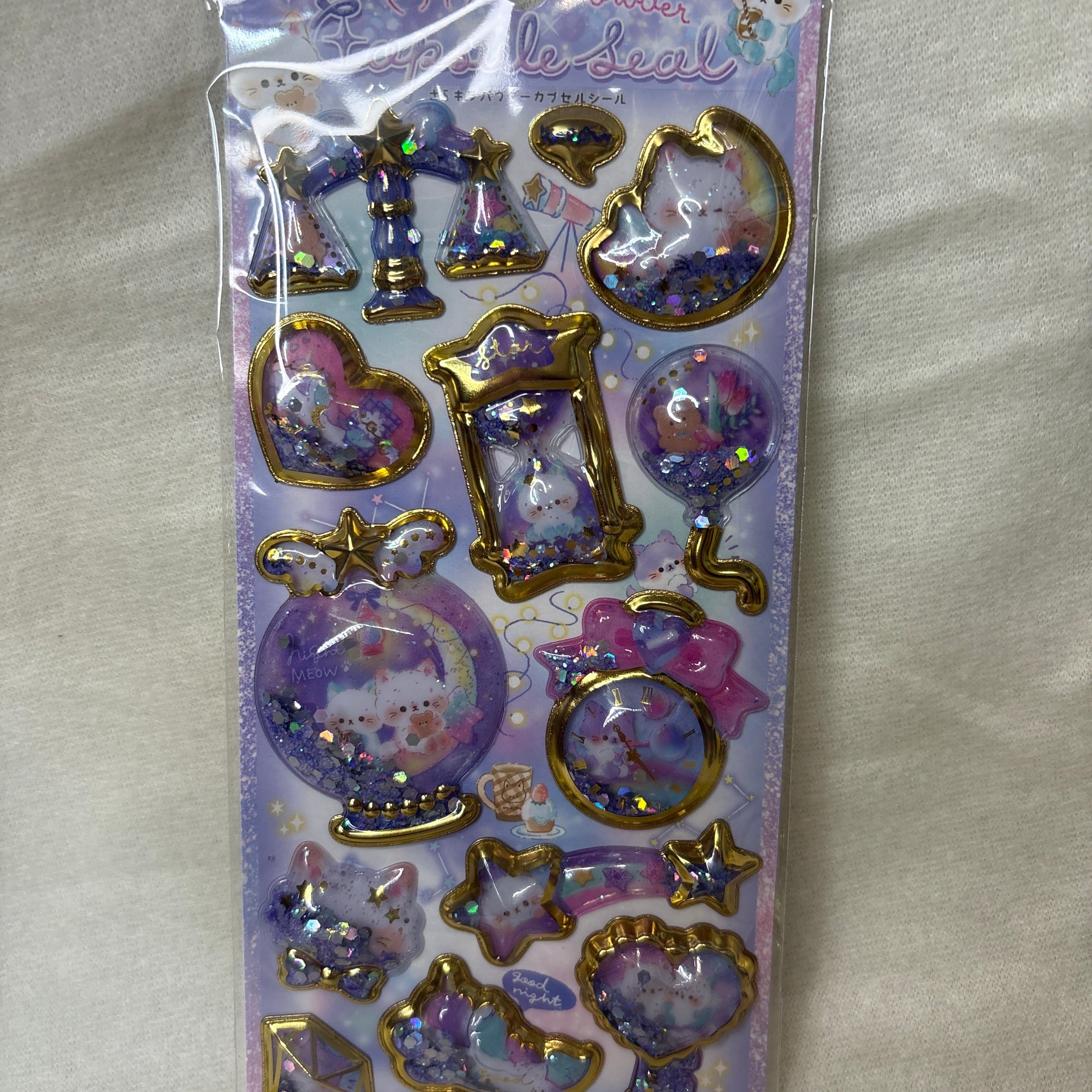 Spoon Inc Q-Lia Sarakira Powder Capsule 3D Stickers Kawaii Gifts 4550391811472