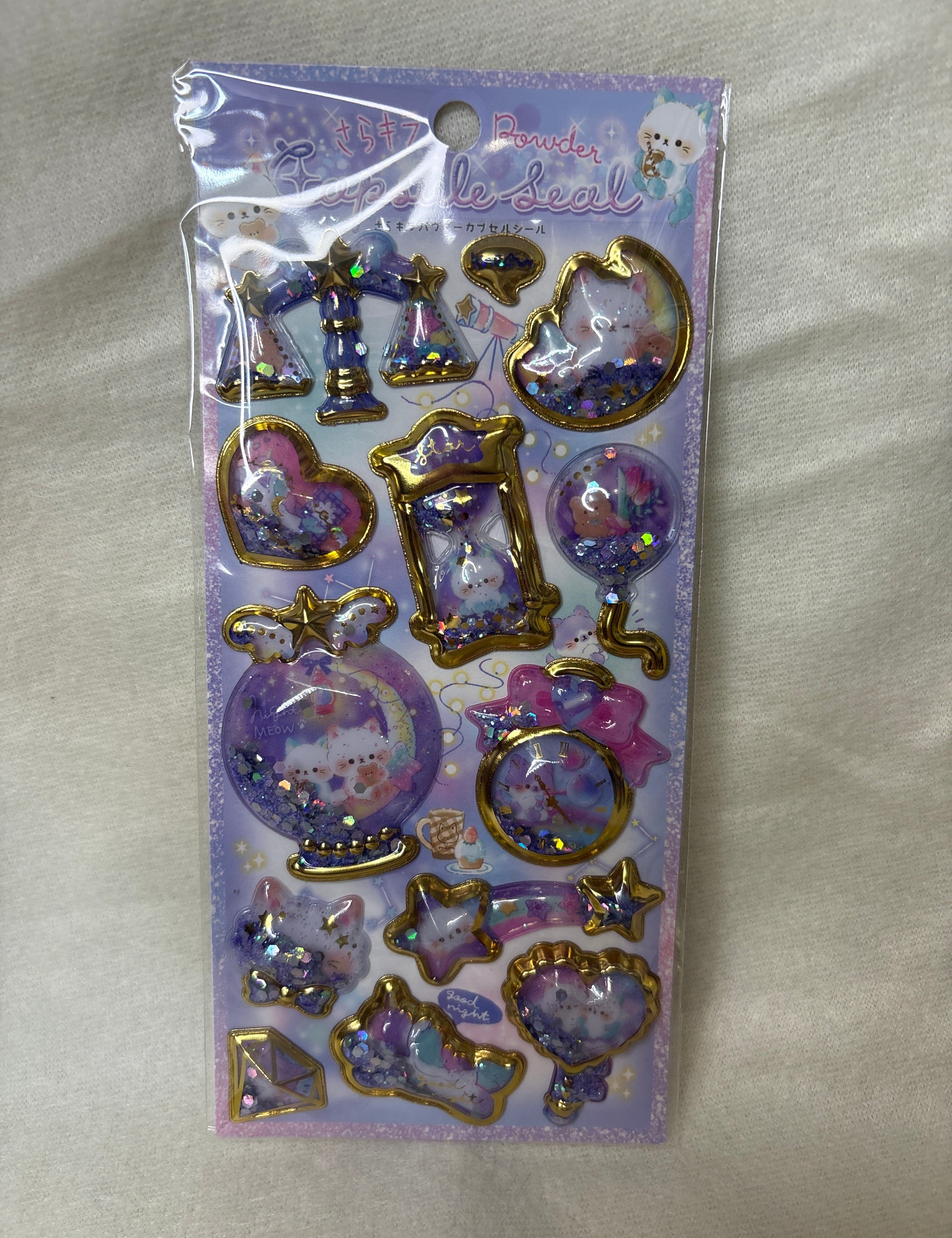 Spoon Inc Q-Lia Sarakira Powder Capsule 3D Stickers Kawaii Gifts 4550391811472