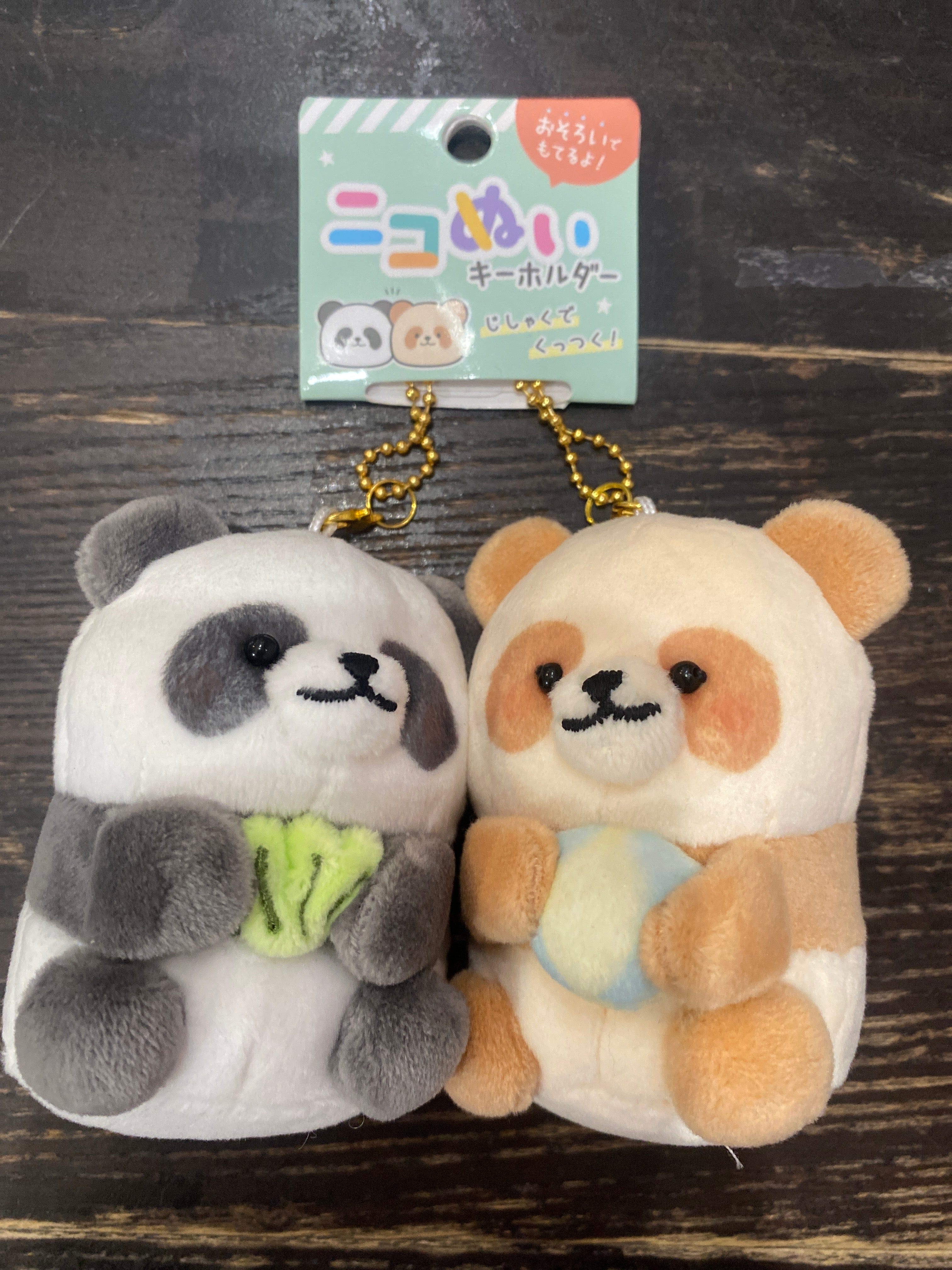 Spoon Inc Best Friends Plush Keychain Set Pandas Kawaii Gifts 4550451331308