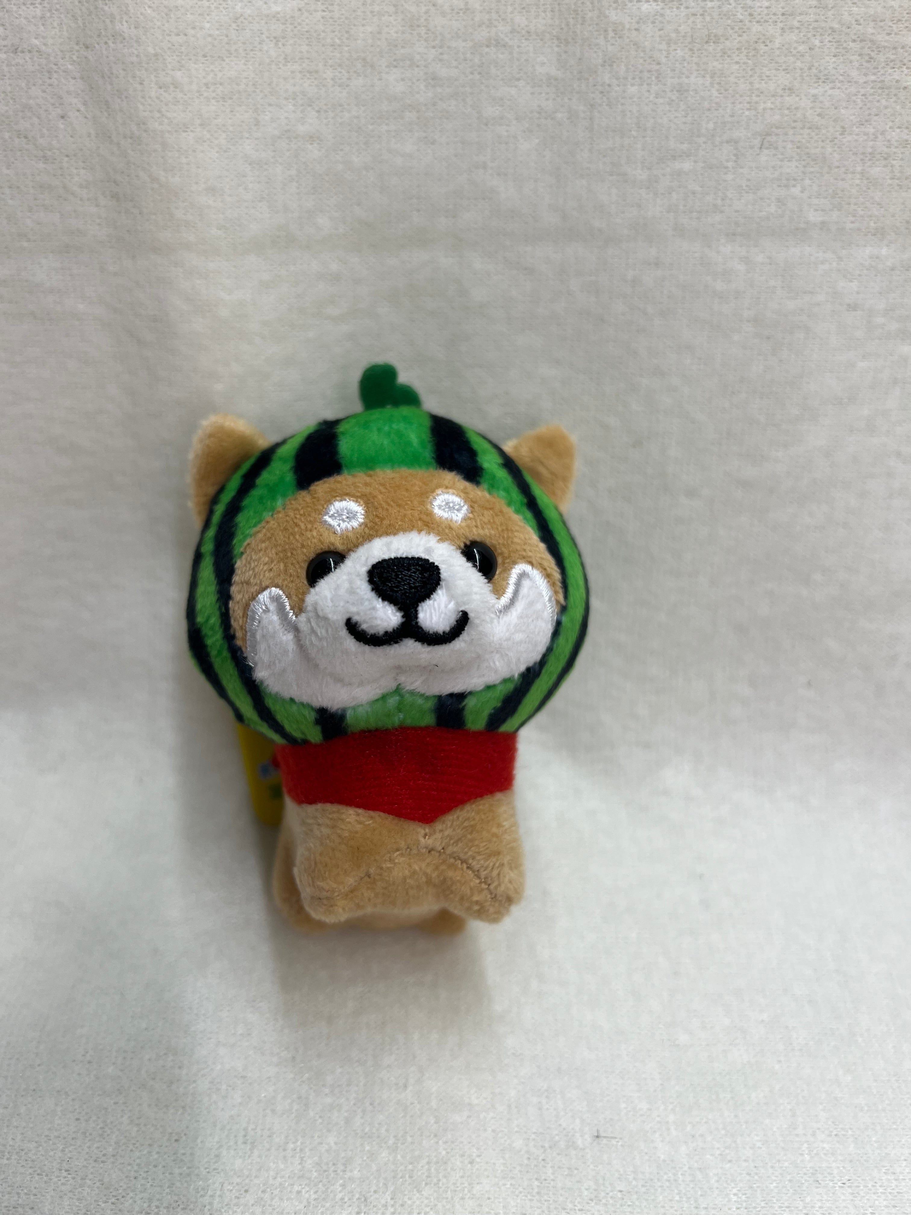 Spoon Inc Mameshiba Plush Keychain Watermelon Kawaii Gifts 4582606231249