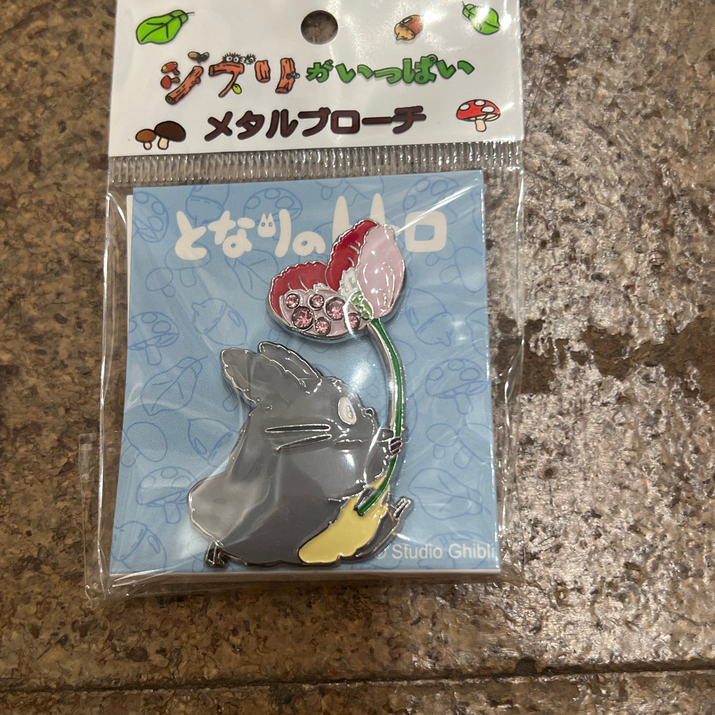 Spoon Inc My Neighbor Totoro Flower Metal Brooch Kawaii Gifts 4954043135983