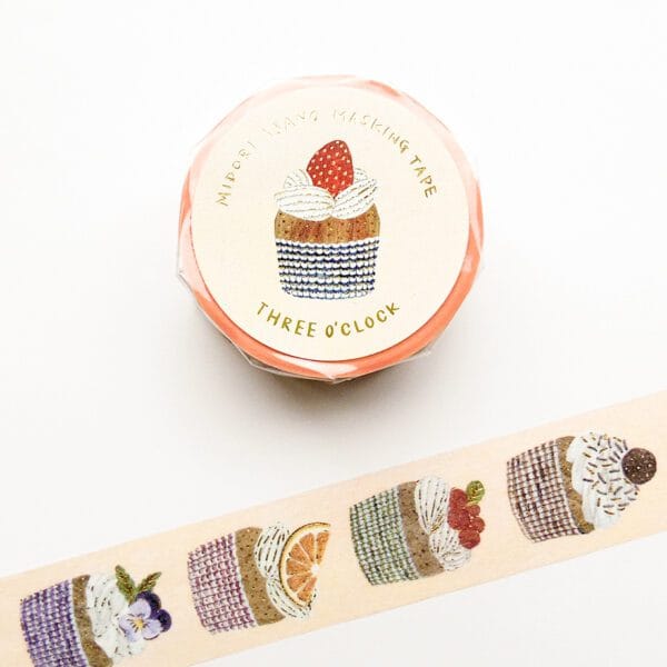 Spoon Inc Hakuoshi Masking Tape Three O'Clock Kawaii Gifts