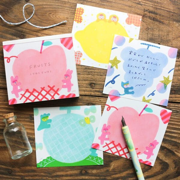 Spoon Inc Kinose Cute Memo Pad Fruits Kawaii Gifts