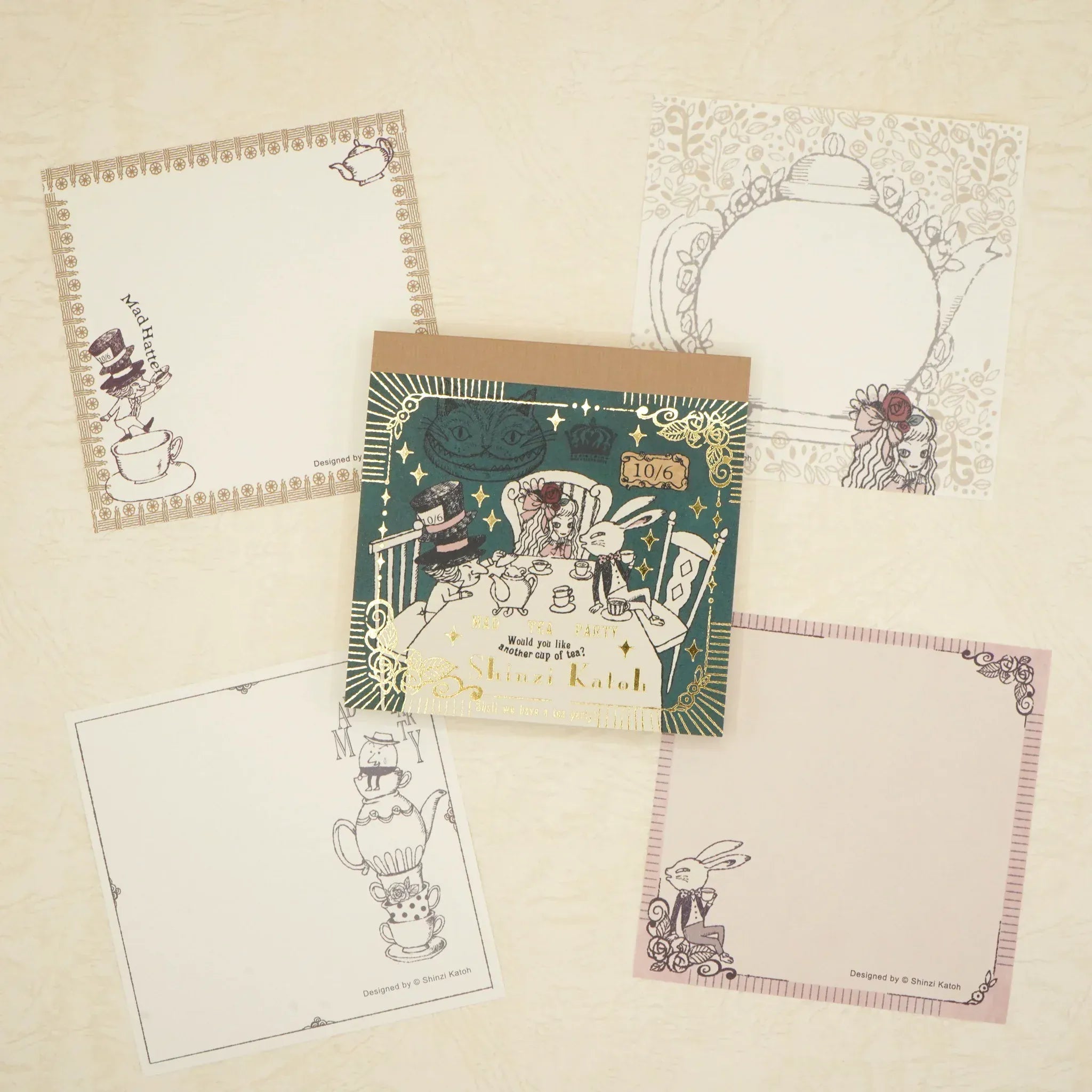 Spoon Inc Kinose Memo Pad Alice Mad Tea Party Kawaii Gifts 4580703635007