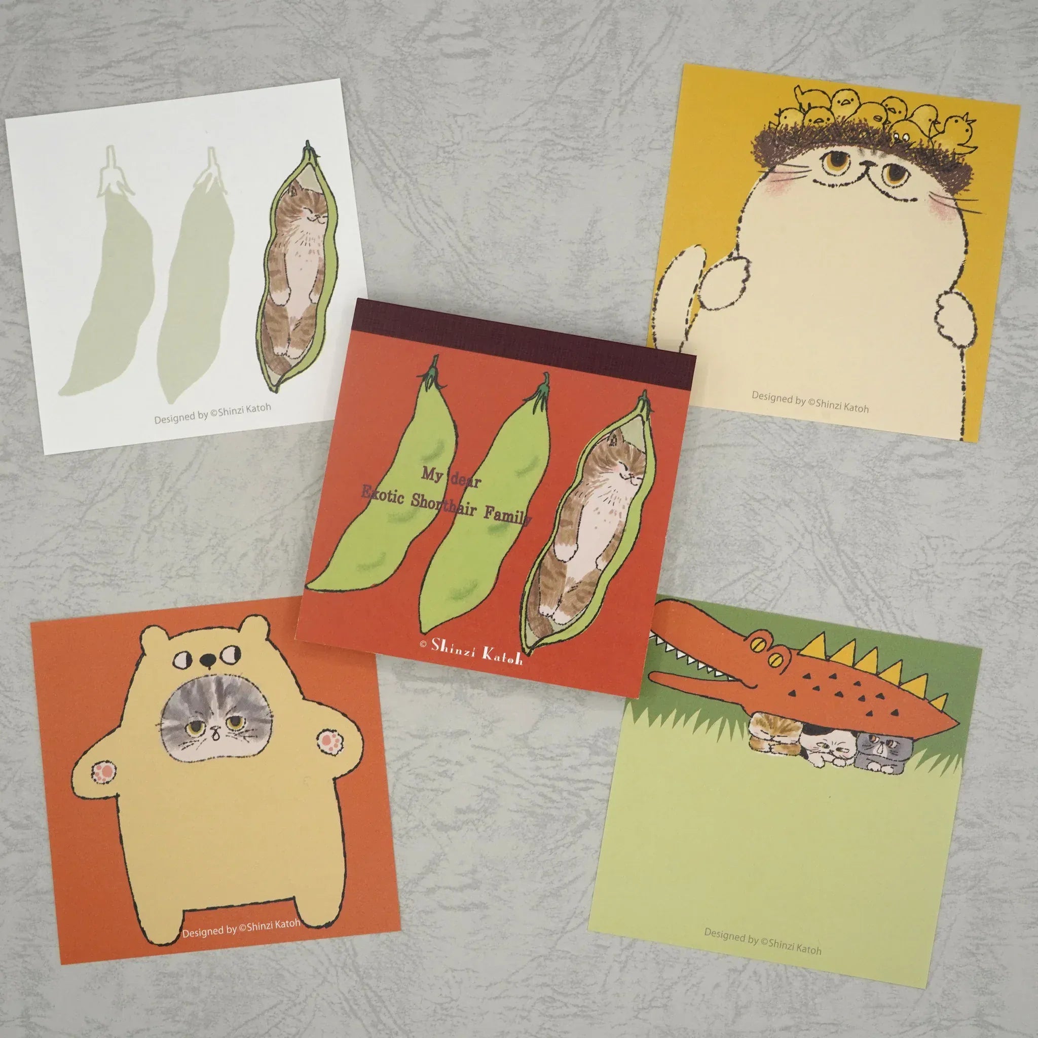 Spoon Inc Kinose Memo Pad Funny Cats Kawaii Gifts 4580703638336