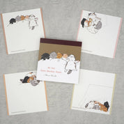Spoon Inc Kinose Shinzi Katoh Square Memo Pad Sleeping Cats Kawaii Gifts
