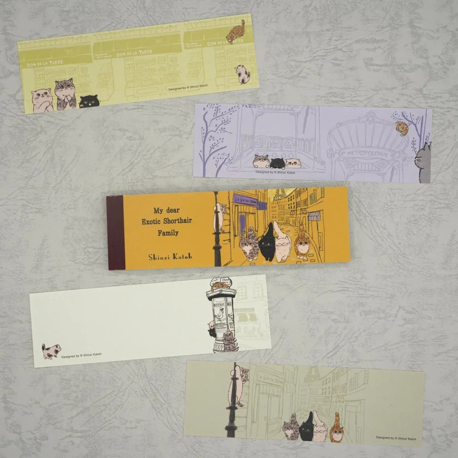 Spoon Inc Kinose Small Memo Pad Cats in Paris Kawaii Gifts 4580703638381