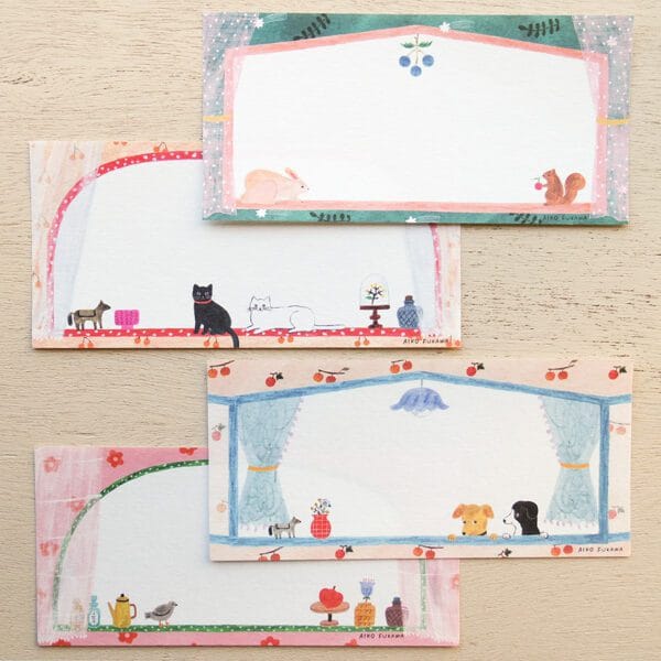 Spoon Inc Kinose Washi Rectanglar Memo Pad Little Window Kawaii Gifts