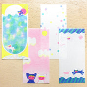 Spoon Inc Kinose Washi Rectanglar Memo Pad Neko Kawaii Gifts