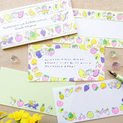 Spoon Inc Kinose Washi Rectangular Memo Pad Fruits Delivery Kawaii Gifts