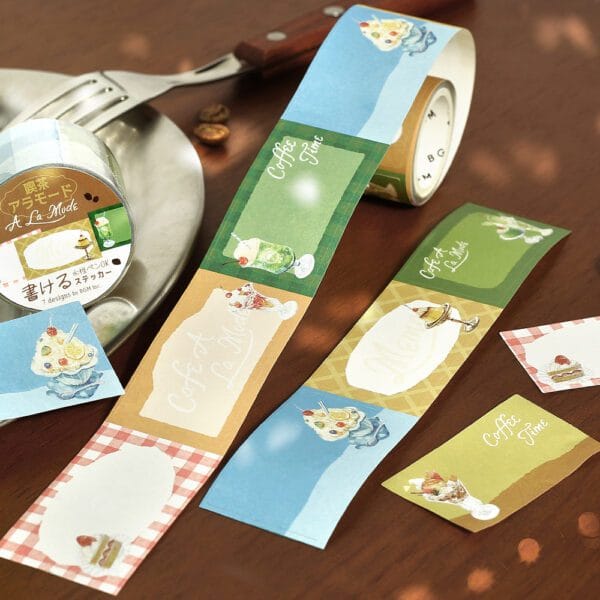 Spoon Inc Sticky Notes Sticker Roll Café Kawaii Gifts