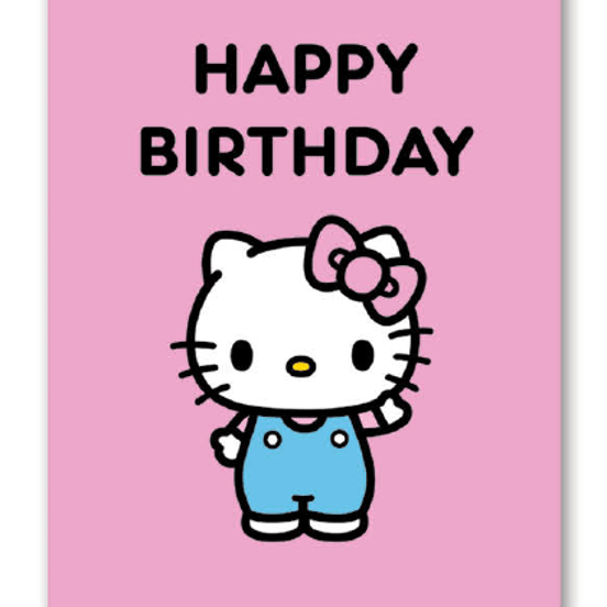 Studio Oh! Deluxe Greeting Card Hello Kitty Classic Pink Happy Birthday Kawaii Gifts 846307098308