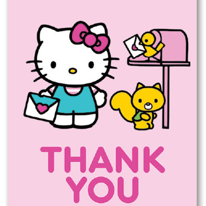 Studio Oh! Deluxe Greeting Card Hello Kitty Outdoor Fun Thank You Kawaii Gifts 846307098308