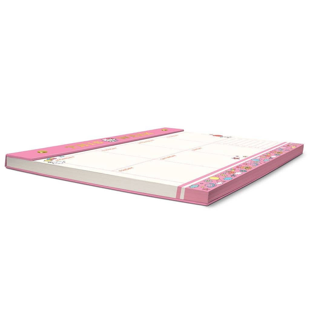 Studio Oh! Hello Kitty College Letters Weekly Desk Pad Kawaii Gifts