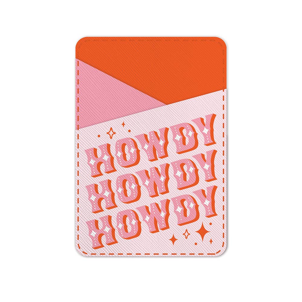 Studio Oh! Howdy Partner Stick-On Cell Phone Wallet Kawaii Gifts 846307087418